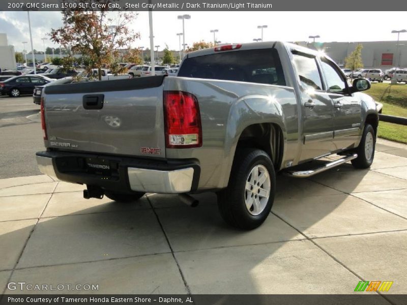 Steel Gray Metallic / Dark Titanium/Light Titanium 2007 GMC Sierra 1500 SLT Crew Cab