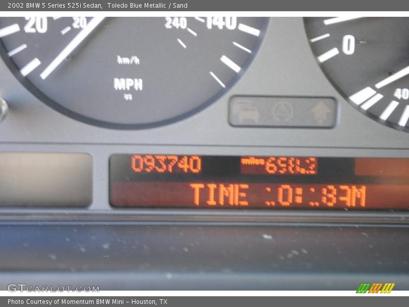 Toledo Blue Metallic / Sand 2002 BMW 5 Series 525i Sedan