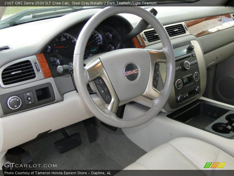 Dark Titanium/Light Titanium Interior - 2007 Sierra 1500 SLT Crew Cab 