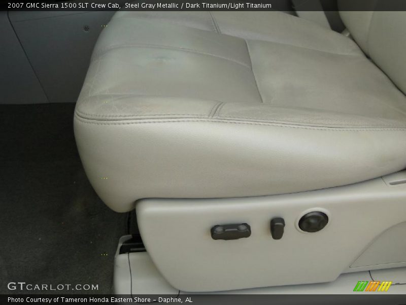 Steel Gray Metallic / Dark Titanium/Light Titanium 2007 GMC Sierra 1500 SLT Crew Cab