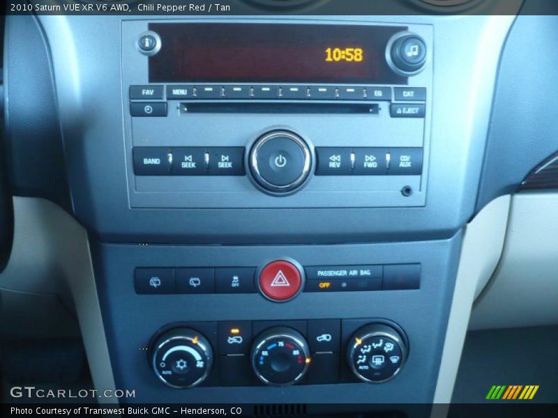 Controls of 2010 VUE XR V6 AWD
