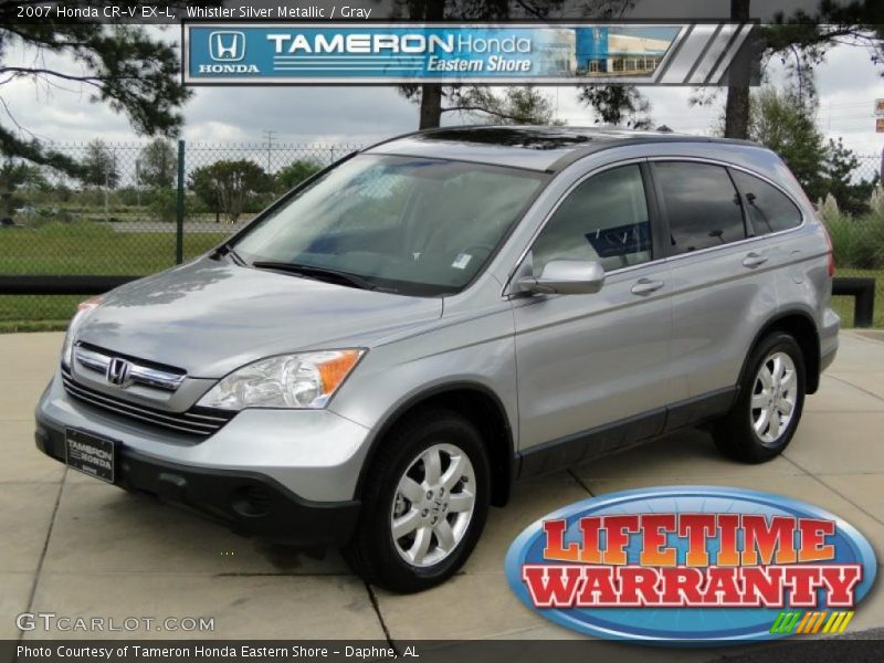 Whistler Silver Metallic / Gray 2007 Honda CR-V EX-L
