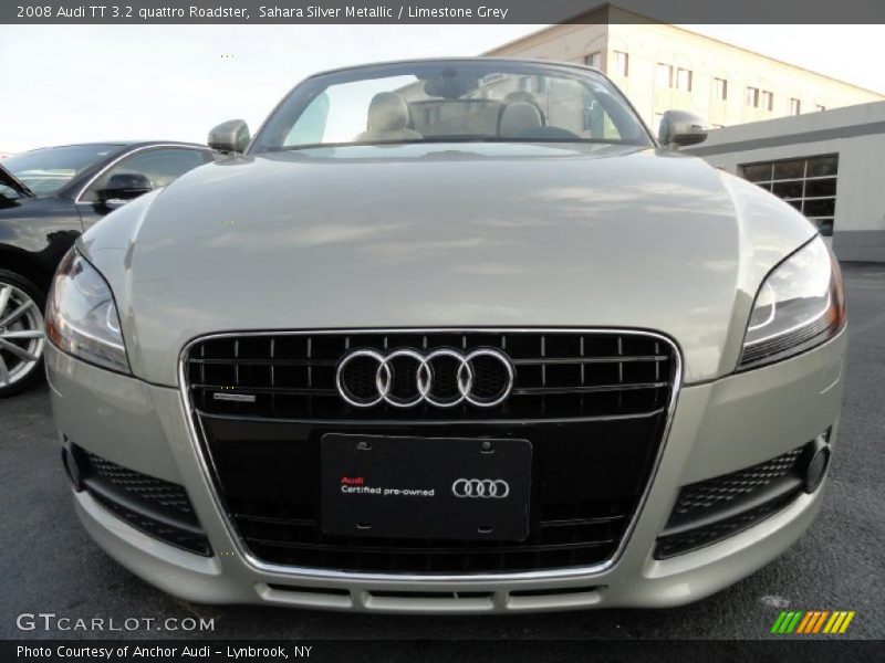 Sahara Silver Metallic / Limestone Grey 2008 Audi TT 3.2 quattro Roadster