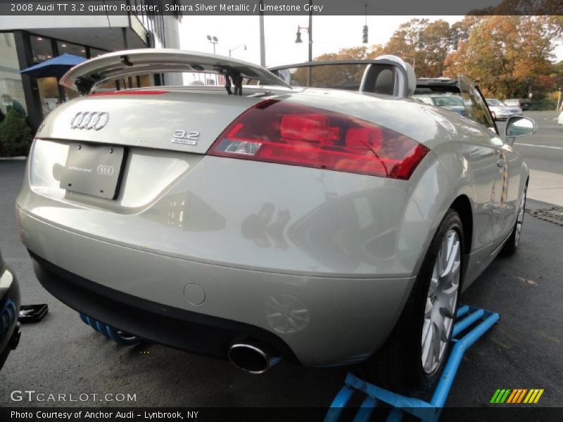 Sahara Silver Metallic / Limestone Grey 2008 Audi TT 3.2 quattro Roadster