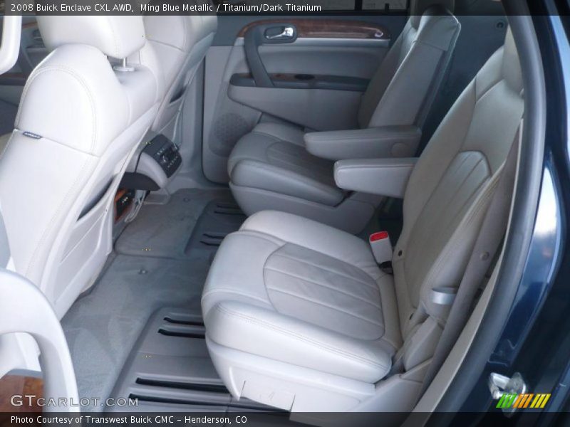 Ming Blue Metallic / Titanium/Dark Titanium 2008 Buick Enclave CXL AWD