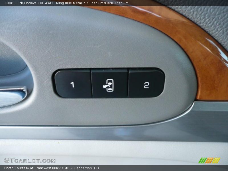 Ming Blue Metallic / Titanium/Dark Titanium 2008 Buick Enclave CXL AWD
