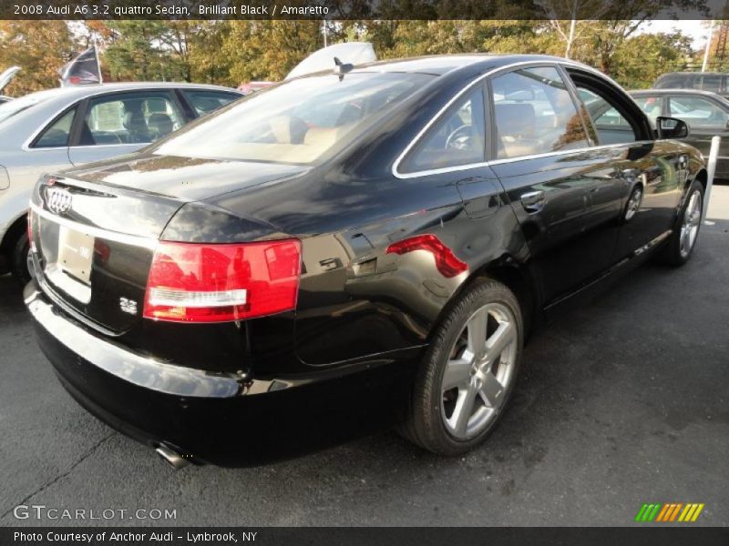 Brilliant Black / Amaretto 2008 Audi A6 3.2 quattro Sedan