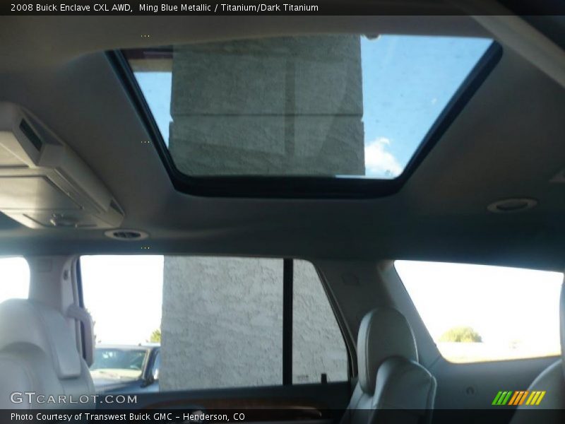 Ming Blue Metallic / Titanium/Dark Titanium 2008 Buick Enclave CXL AWD