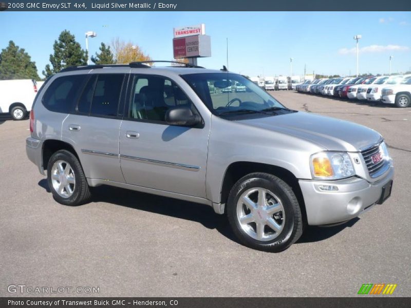 Liquid Silver Metallic / Ebony 2008 GMC Envoy SLT 4x4
