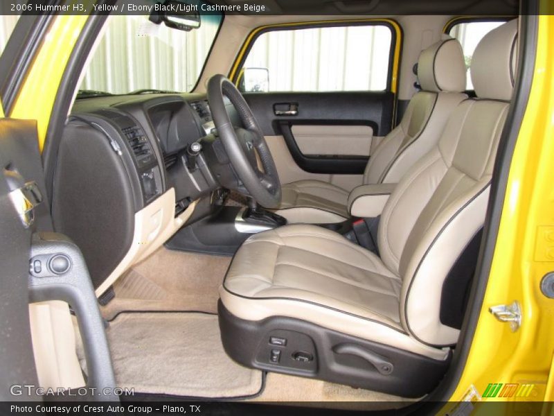 Yellow / Ebony Black/Light Cashmere Beige 2006 Hummer H3