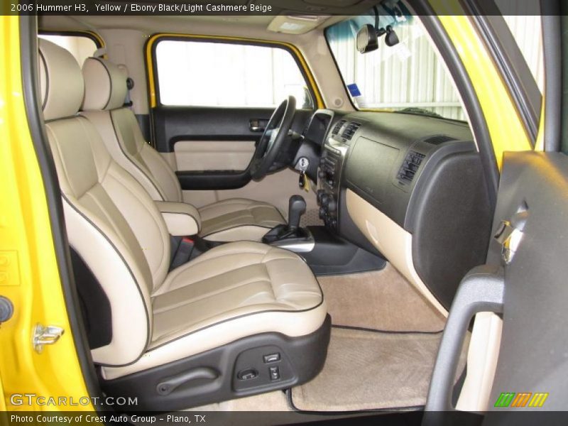 Yellow / Ebony Black/Light Cashmere Beige 2006 Hummer H3