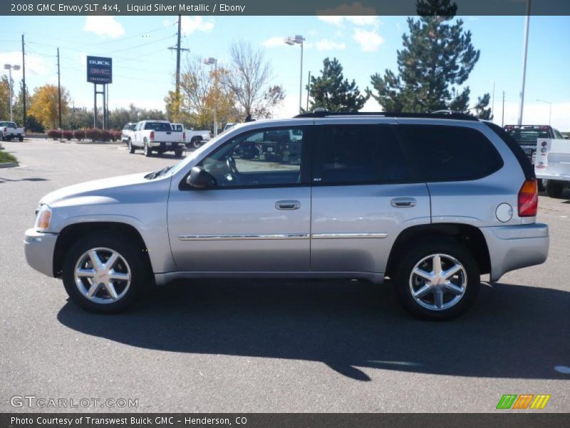Liquid Silver Metallic / Ebony 2008 GMC Envoy SLT 4x4