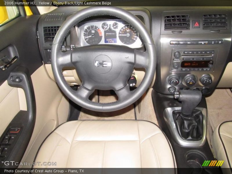 Yellow / Ebony Black/Light Cashmere Beige 2006 Hummer H3