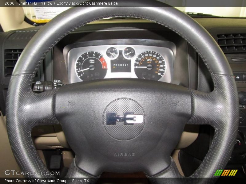 Yellow / Ebony Black/Light Cashmere Beige 2006 Hummer H3