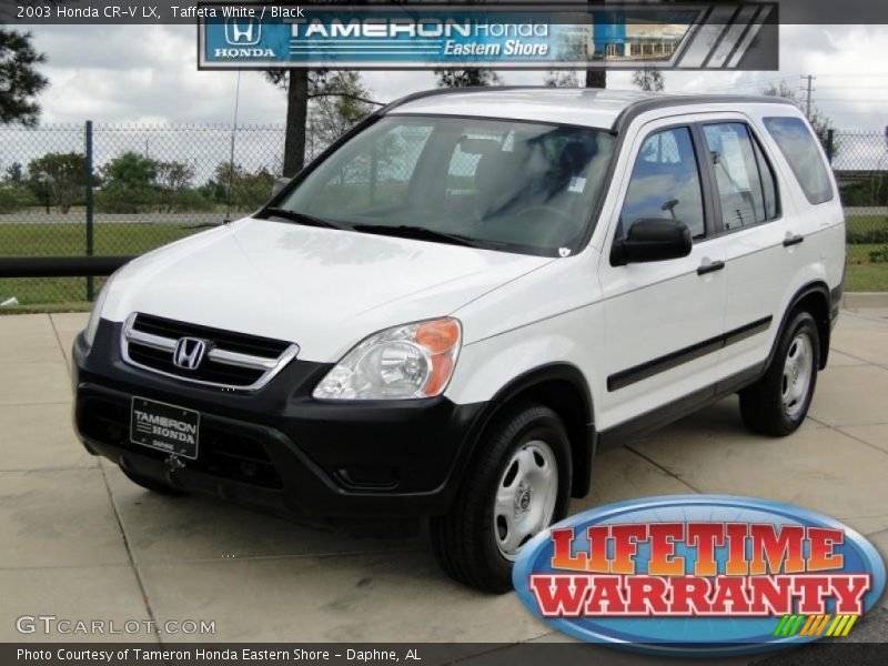 Taffeta White / Black 2003 Honda CR-V LX