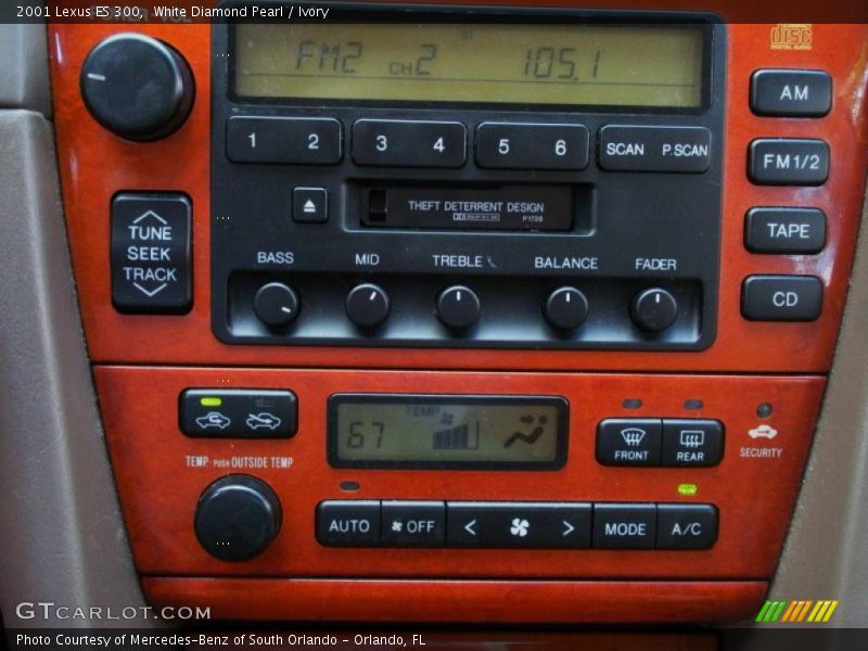 White Diamond Pearl / Ivory 2001 Lexus ES 300