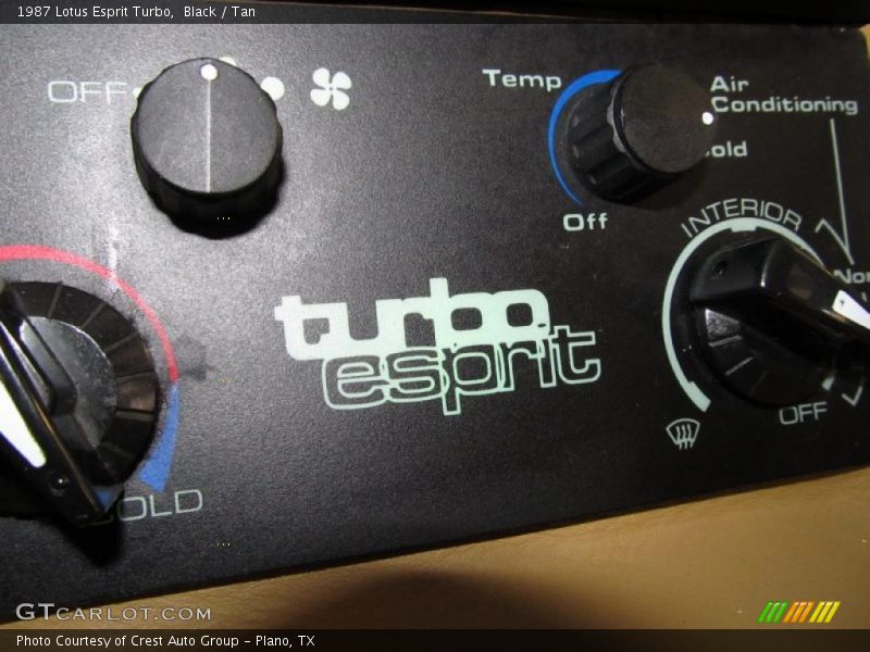 Controls of 1987 Esprit Turbo