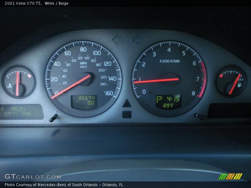  2001 V70 T5 T5 Gauges