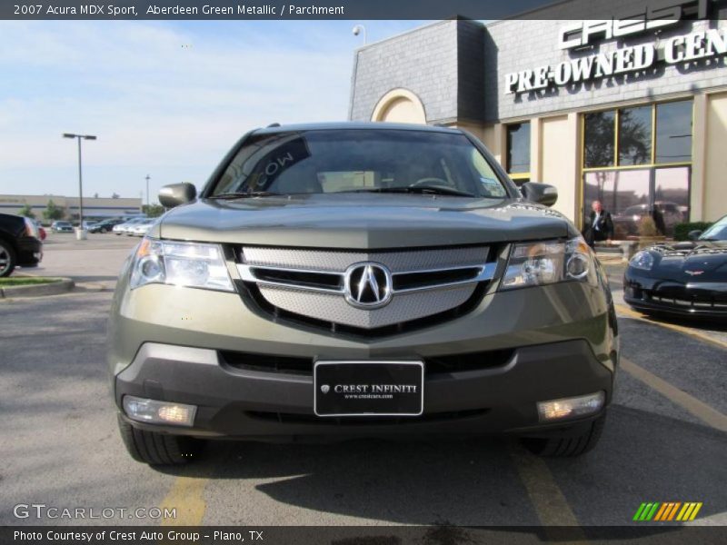 Aberdeen Green Metallic / Parchment 2007 Acura MDX Sport