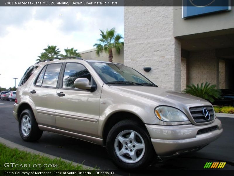 Desert Silver Metallic / Java 2001 Mercedes-Benz ML 320 4Matic