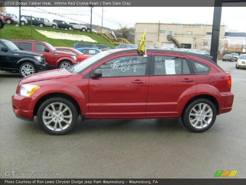Inferno Red Crystal Pearl / Dark Slate Gray 2010 Dodge Caliber Heat
