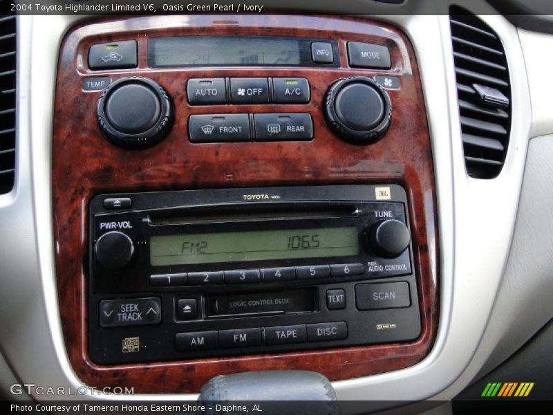 Controls of 2004 Highlander Limited V6