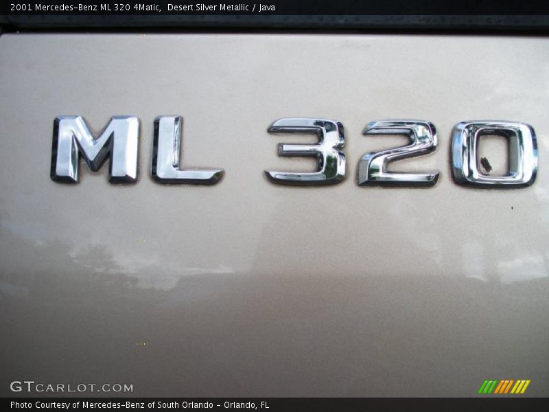 Desert Silver Metallic / Java 2001 Mercedes-Benz ML 320 4Matic