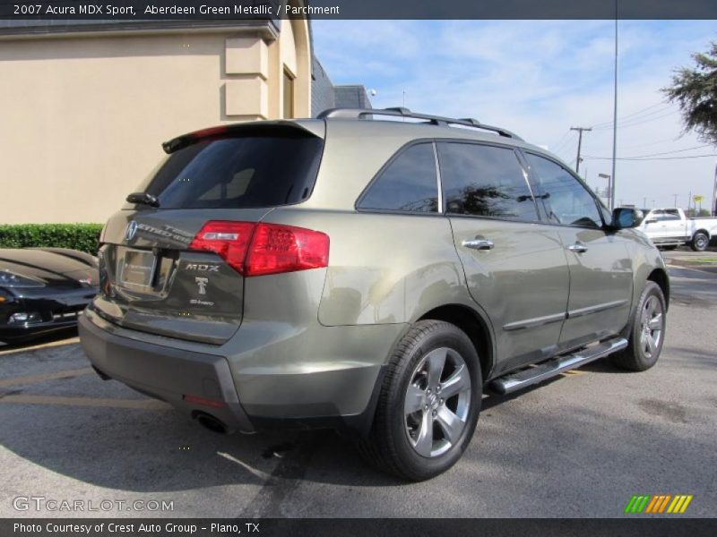 Aberdeen Green Metallic / Parchment 2007 Acura MDX Sport