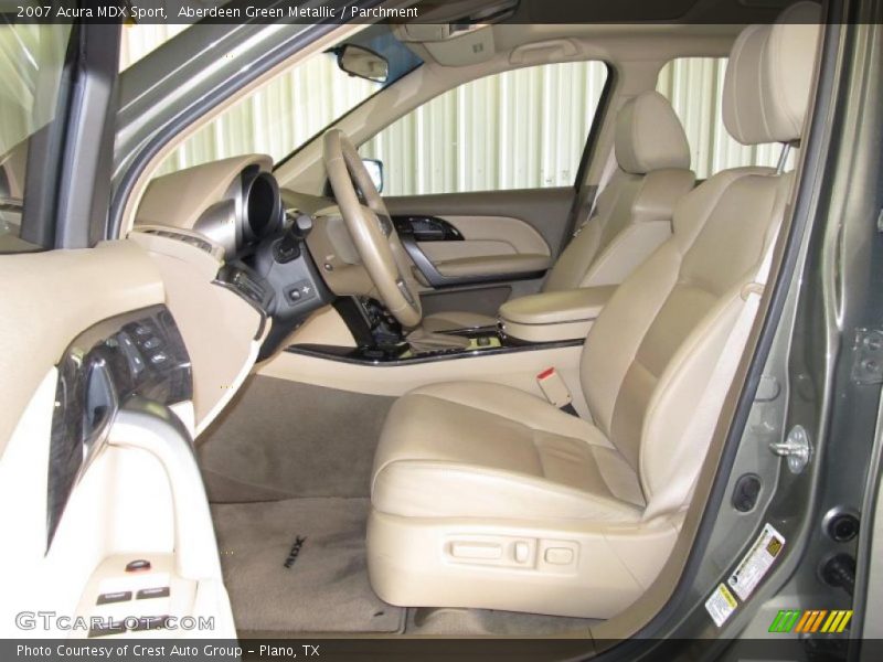 Aberdeen Green Metallic / Parchment 2007 Acura MDX Sport