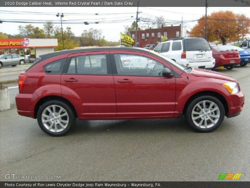 Inferno Red Crystal Pearl / Dark Slate Gray 2010 Dodge Caliber Heat