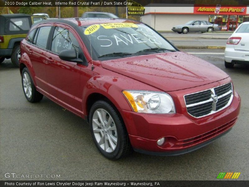 Inferno Red Crystal Pearl / Dark Slate Gray 2010 Dodge Caliber Heat