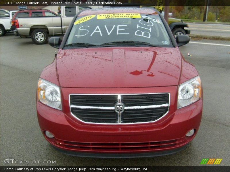 Inferno Red Crystal Pearl / Dark Slate Gray 2010 Dodge Caliber Heat