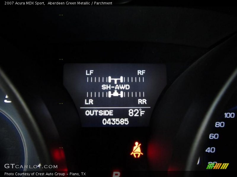 Aberdeen Green Metallic / Parchment 2007 Acura MDX Sport