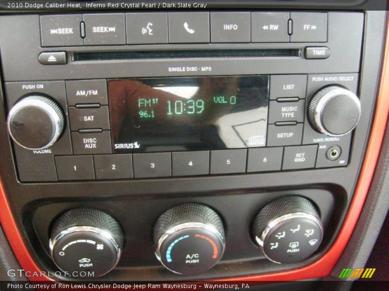 Controls of 2010 Caliber Heat