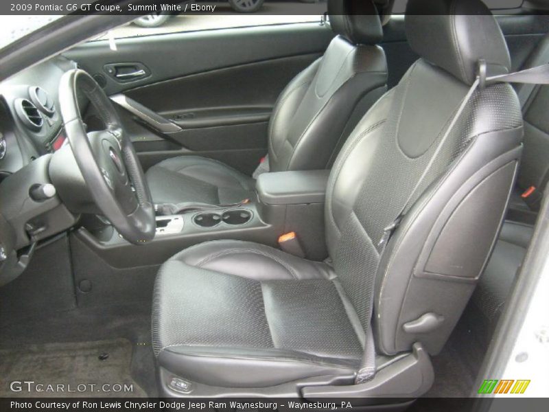  2009 G6 GT Coupe Ebony Interior