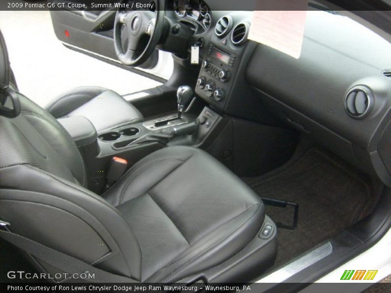  2009 G6 GT Coupe Ebony Interior