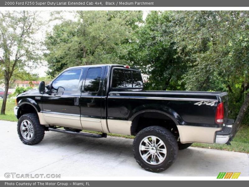 Black / Medium Parchment 2000 Ford F250 Super Duty Lariat Extended Cab 4x4