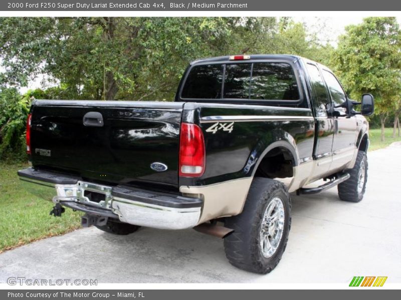 Black / Medium Parchment 2000 Ford F250 Super Duty Lariat Extended Cab 4x4