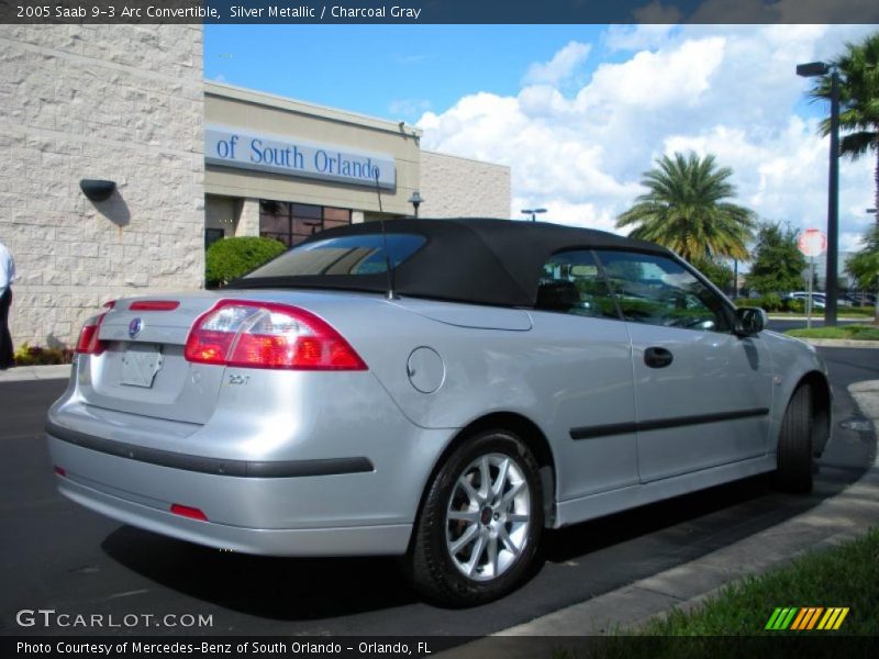 Silver Metallic / Charcoal Gray 2005 Saab 9-3 Arc Convertible