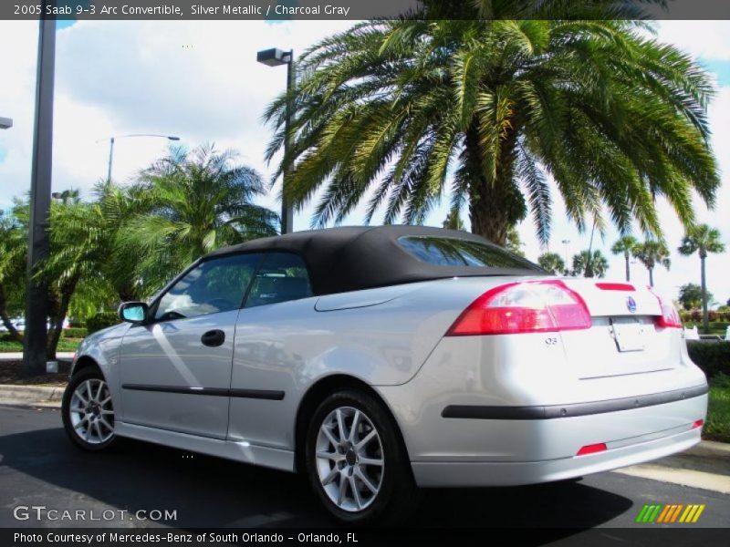 Silver Metallic / Charcoal Gray 2005 Saab 9-3 Arc Convertible