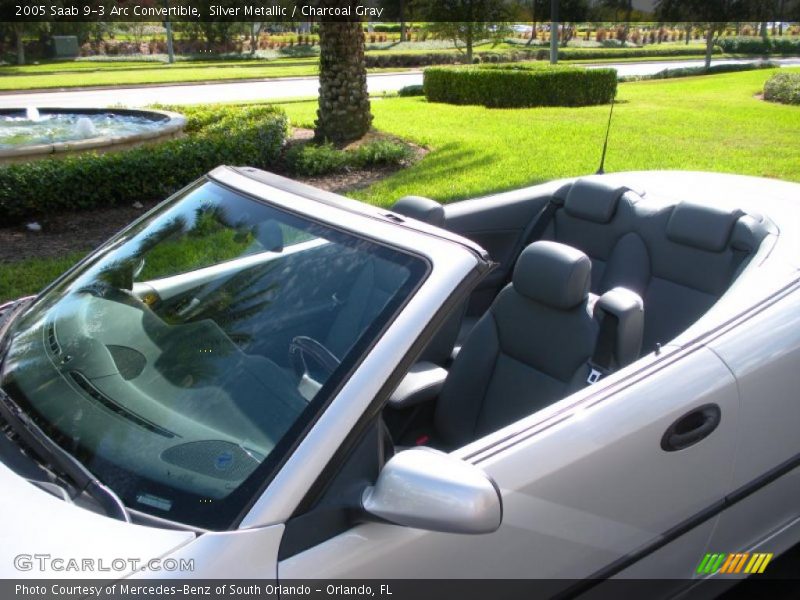 Silver Metallic / Charcoal Gray 2005 Saab 9-3 Arc Convertible