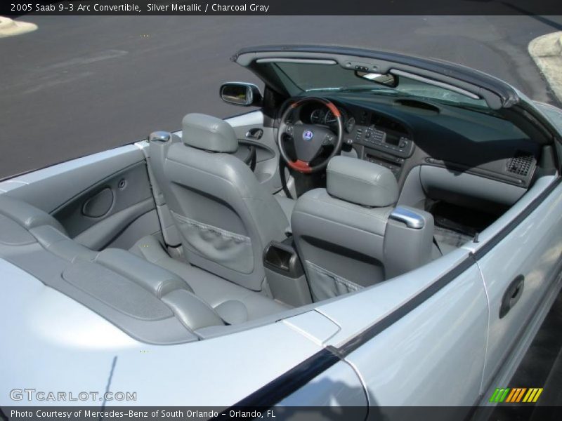  2005 9-3 Arc Convertible Charcoal Gray Interior