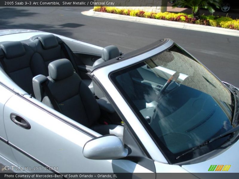 Silver Metallic / Charcoal Gray 2005 Saab 9-3 Arc Convertible