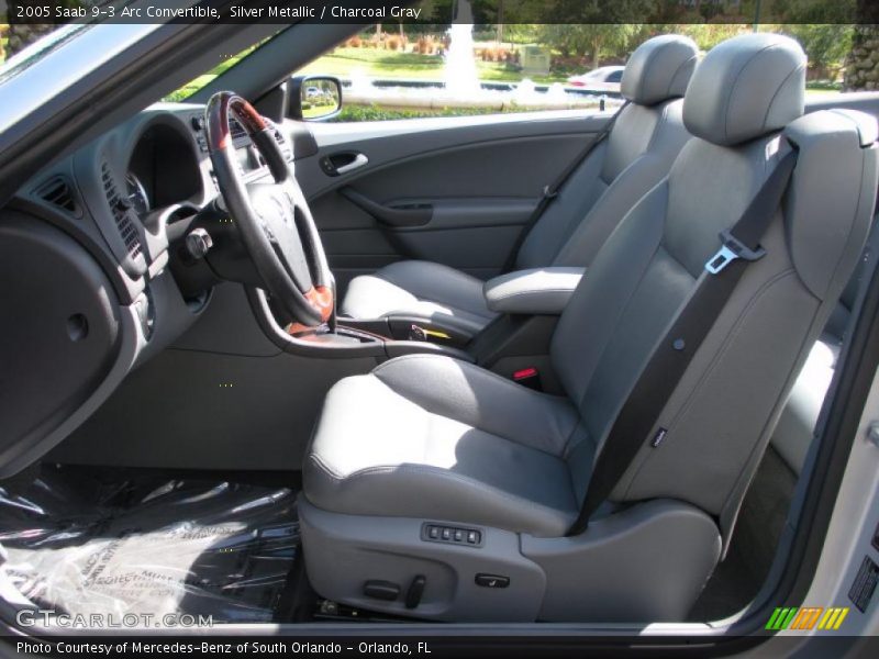  2005 9-3 Arc Convertible Charcoal Gray Interior