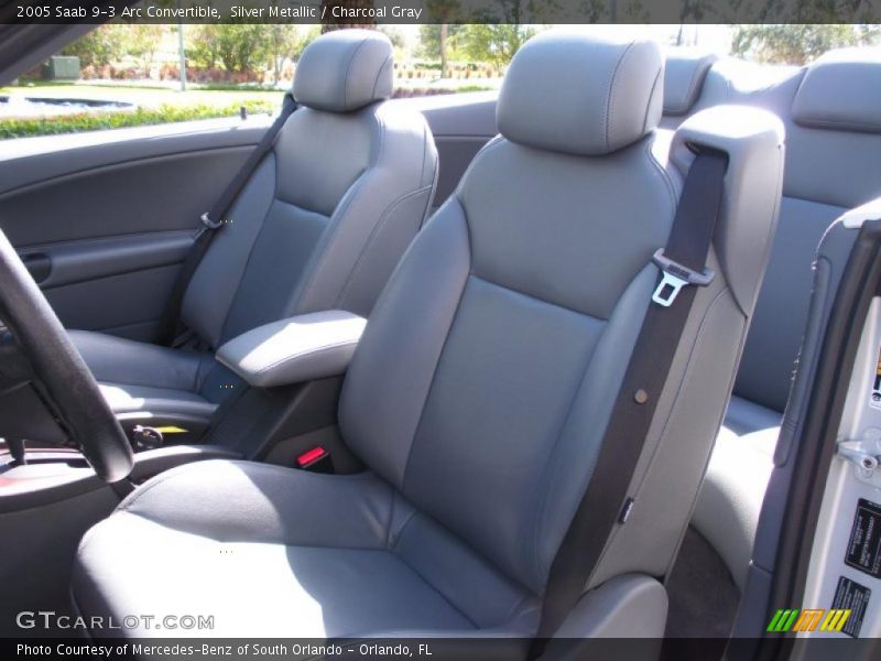  2005 9-3 Arc Convertible Charcoal Gray Interior