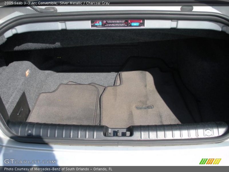 Silver Metallic / Charcoal Gray 2005 Saab 9-3 Arc Convertible
