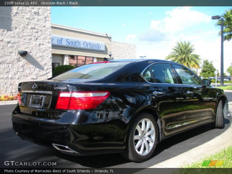 Obsidian Black / Black 2008 Lexus LS 460