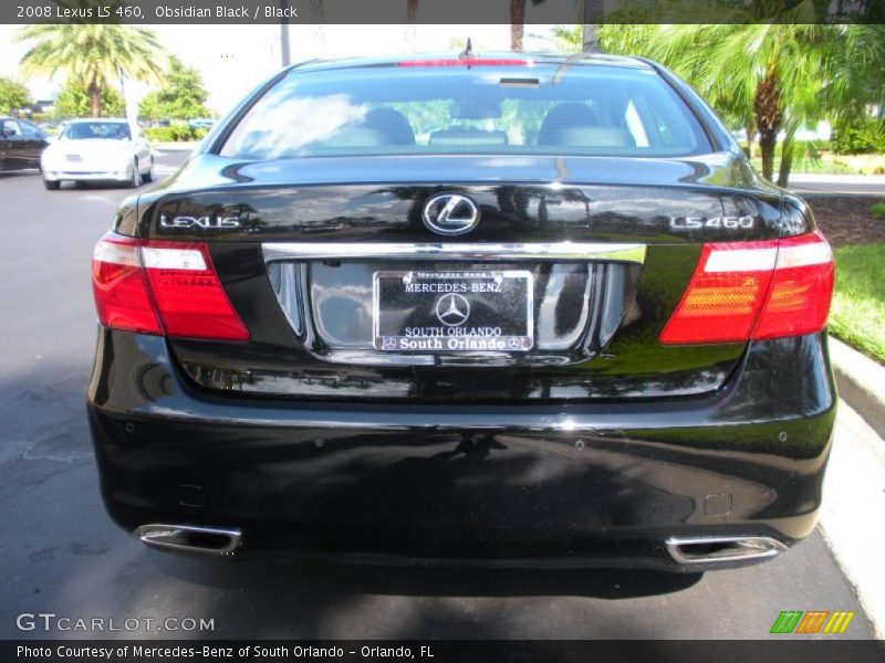 Obsidian Black / Black 2008 Lexus LS 460