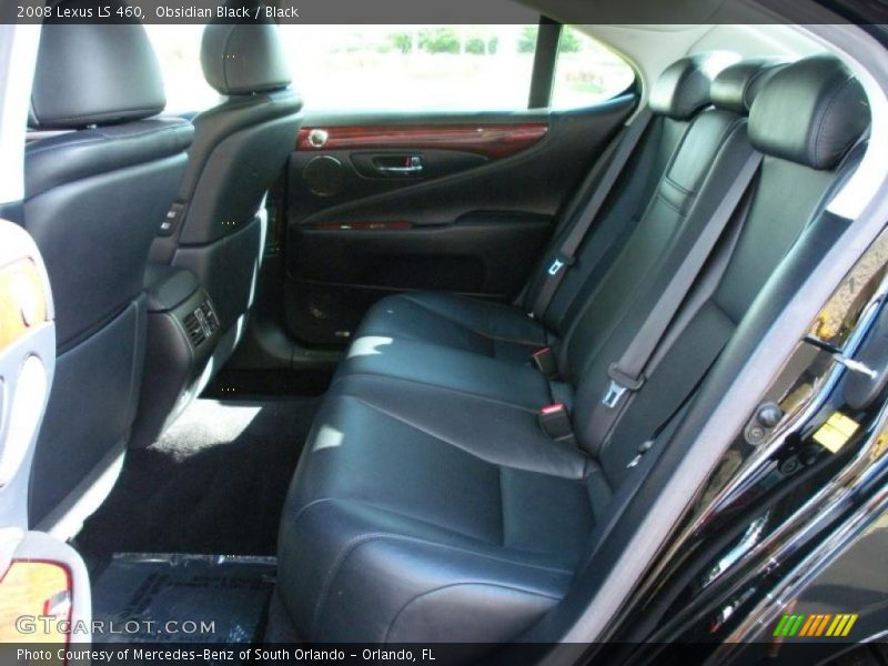 Obsidian Black / Black 2008 Lexus LS 460