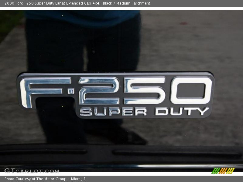 Black / Medium Parchment 2000 Ford F250 Super Duty Lariat Extended Cab 4x4